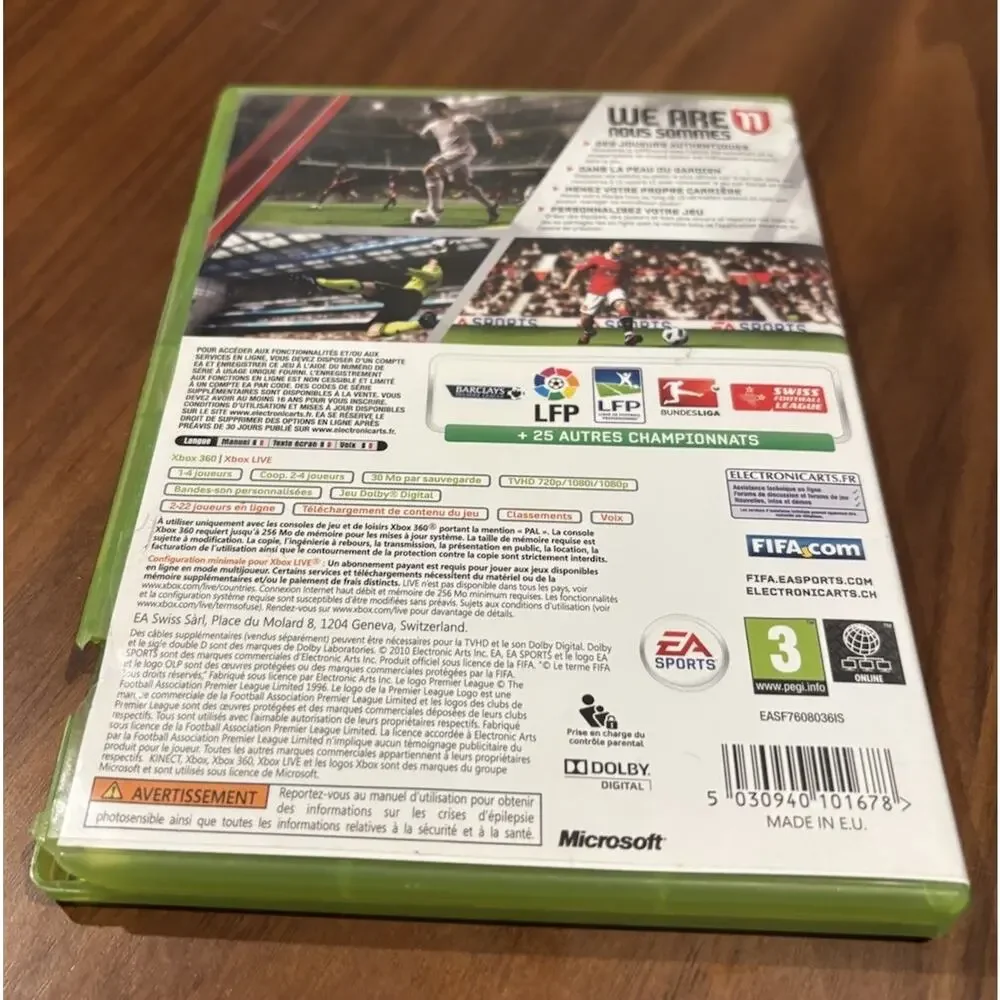 FIFA 11 Microsoft Xbox 360 PAL European Import -‎ Damaged Case